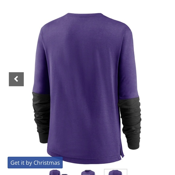 Women's Minnesota Vikings Nike Purple City Mascot Breathe Long Sleeve T-Shirt - Picture 3 of 3